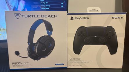 Turtle Beach Recon and Black Ps5 controller bundle