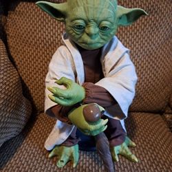 Legendary Yoda 2015 spin master Star Wars 16" Interactive figure