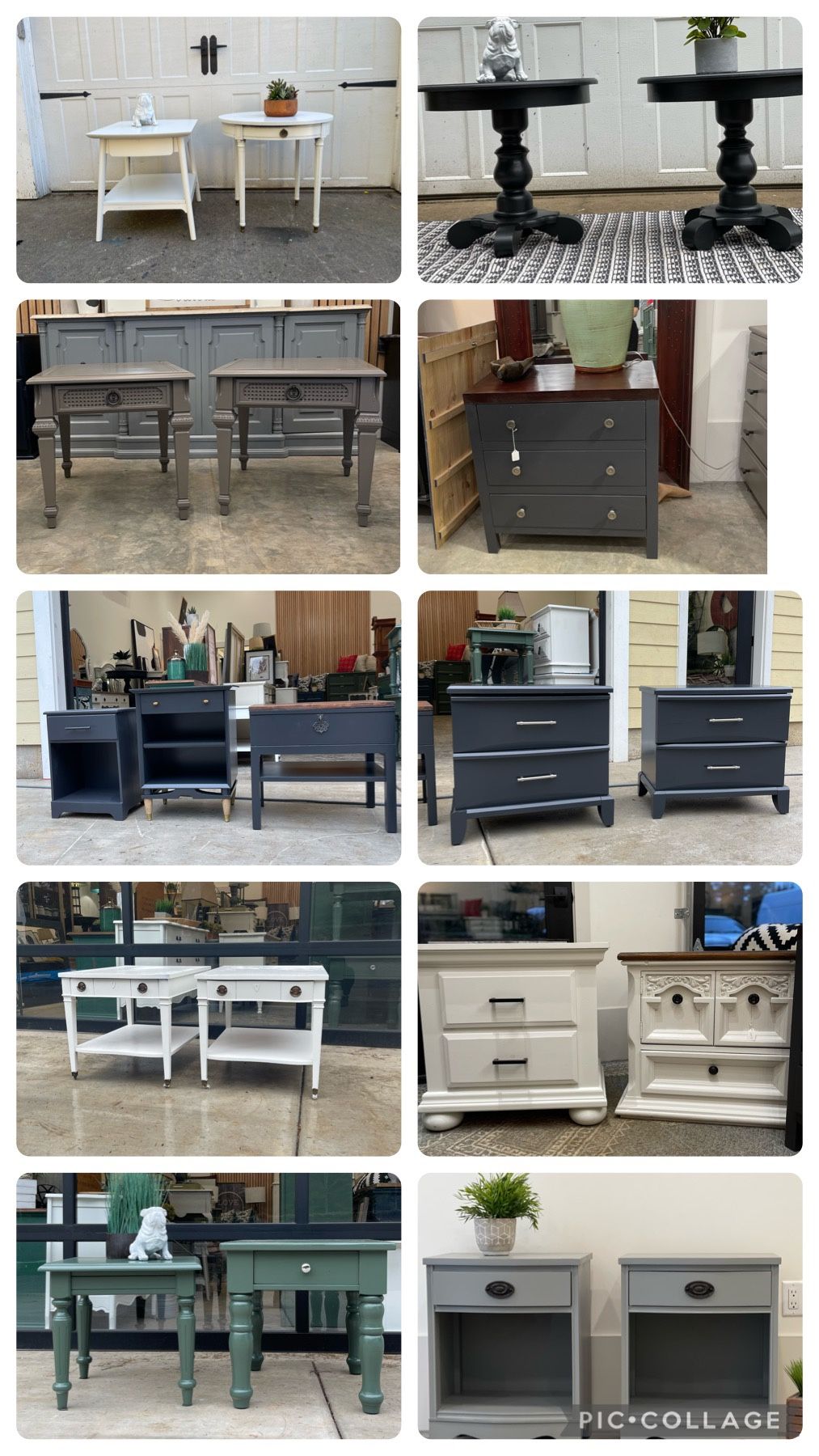 Solid Wood Side Tables , Read Ad 