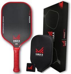 Max5 Vintage MX-0.1 Carbon Pickleball Paddle ( Red )