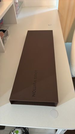 Louis Vuitton Paris Brown Monogram Silk Tie with Original Box