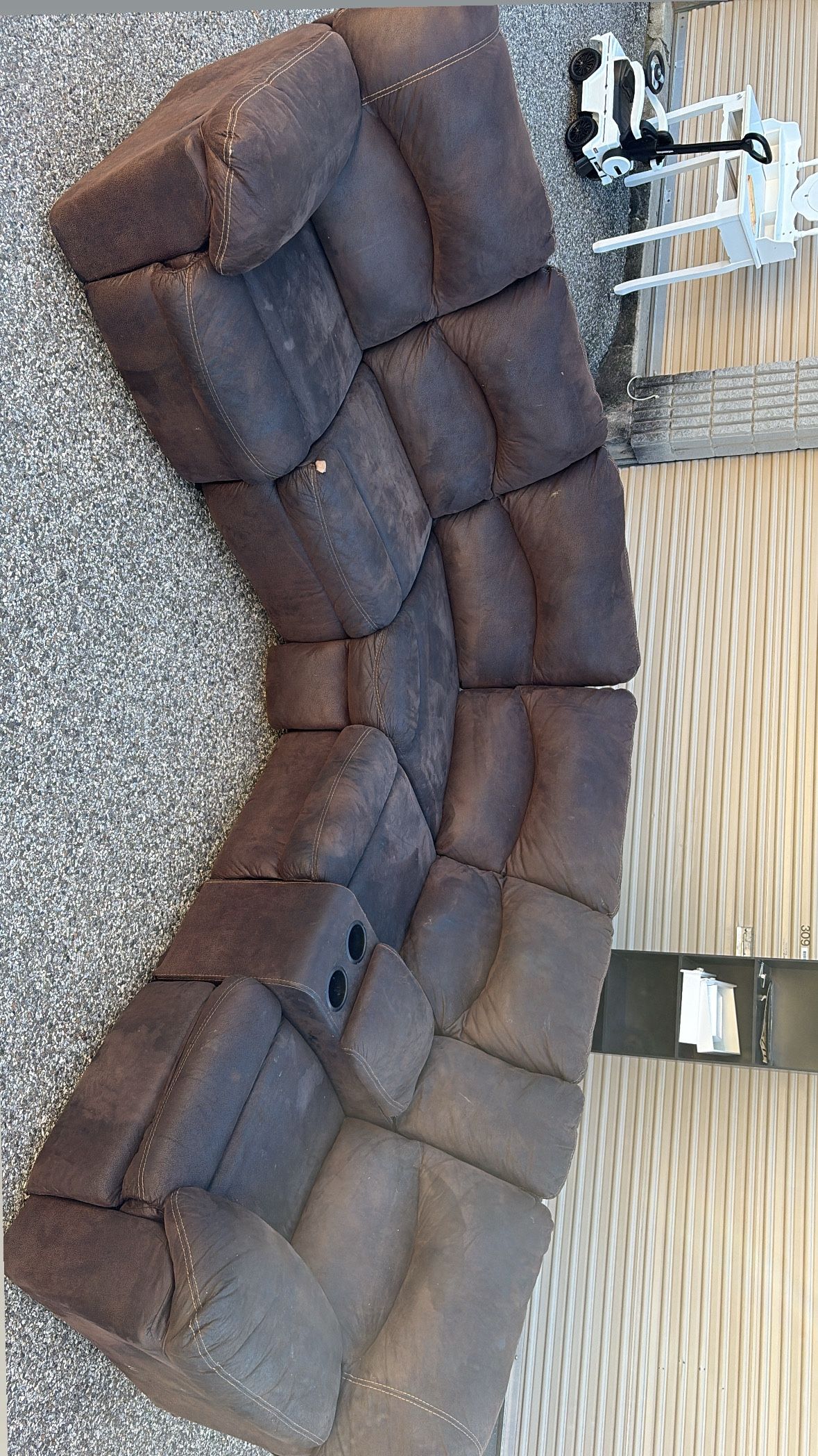Double Recliner Sectional