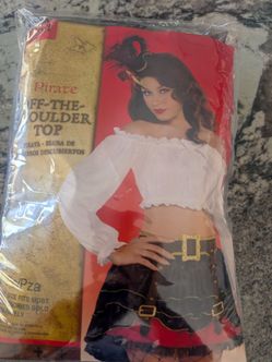 Pirate costume shirt one size fits most
