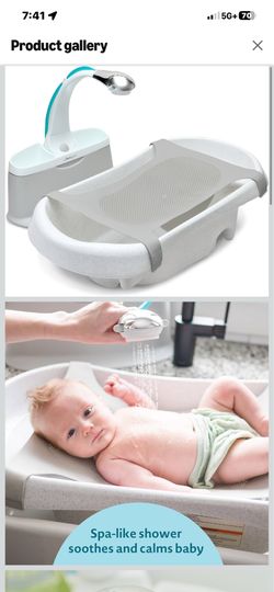 Rain shower baby bathtub
