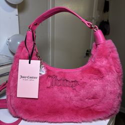 Juicy Hot Pink Fuzzy Bag 