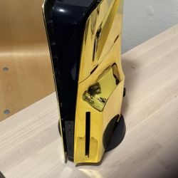 Ps5 Slim Gold With Gold Controller 