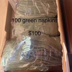 Green Napkins 