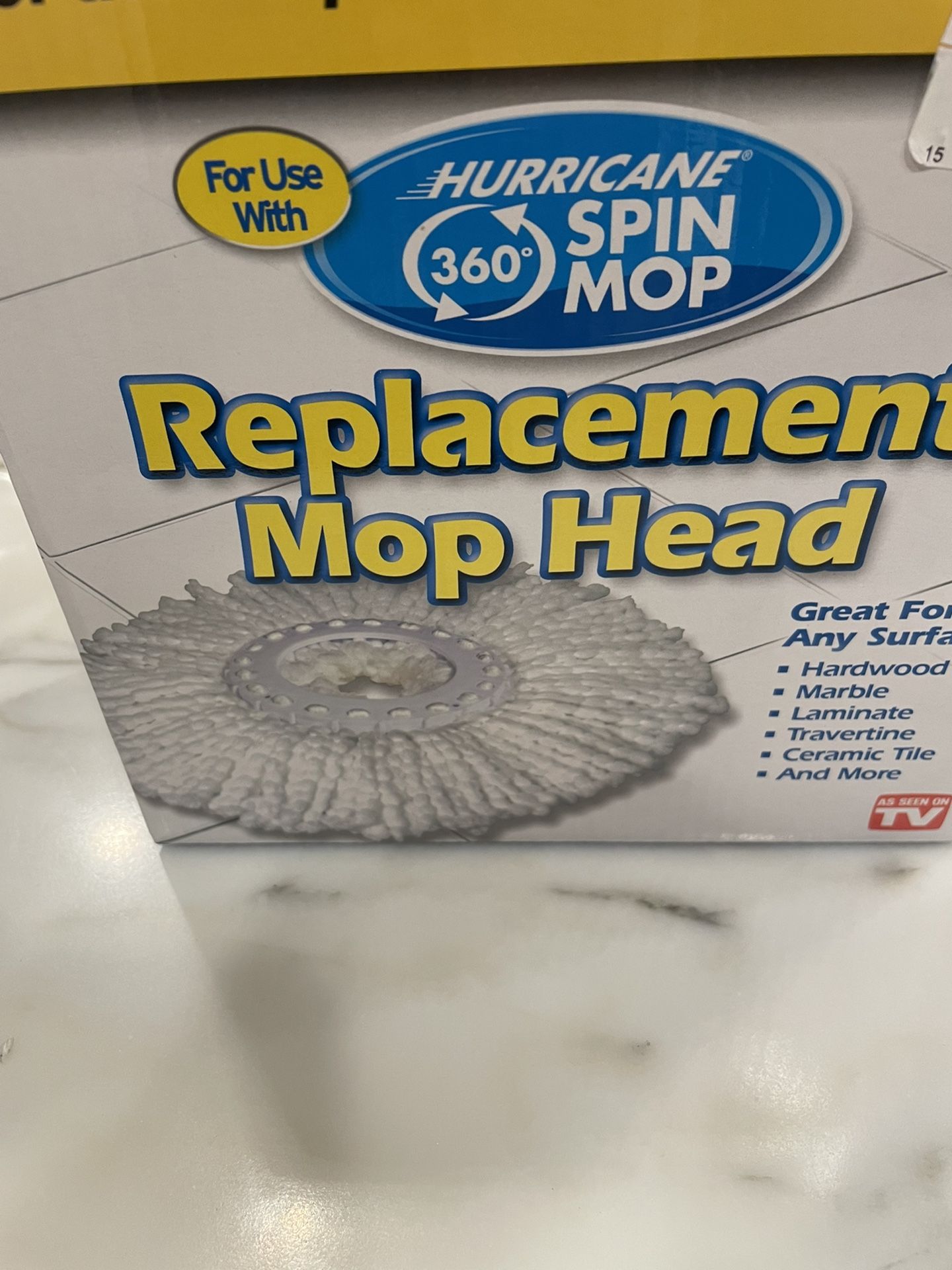 Hurricane 360 spin mop replacement mop head new in box