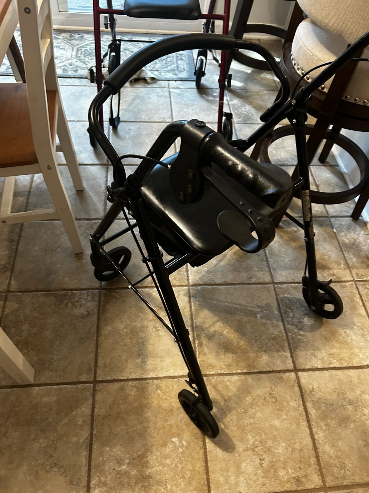 Walker Rollator - Medline Walker Rollator With Storage