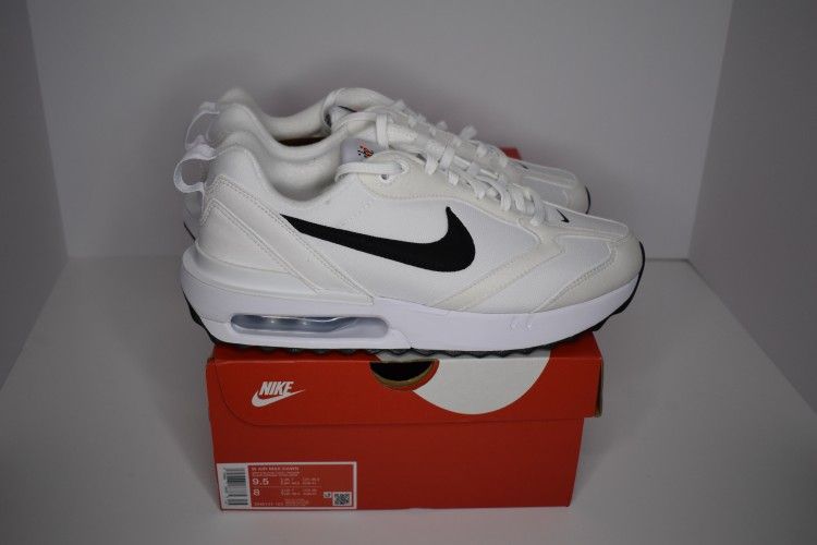 Women's Air Max Dawn White/Black Total Orange Size 9.5W