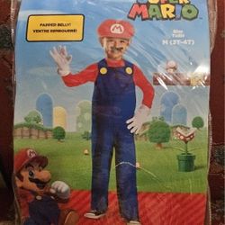 HOLLOWEEN  NINTENDO " SUPER MARIO"   COLORFULL TODDLER  COSTUME SIZE T3/4T 