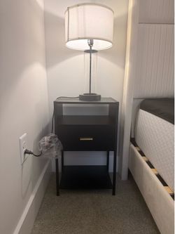 Nightstands and lamps