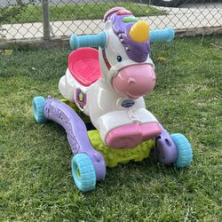 Prance Rock Learning Unicorn Rocker Ride Toy Toddler Baby