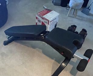 Complete Bowflex Selectech Home Gym Setup- Dumbells, Kettlebells and Bench - Brand New 