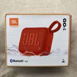 JBL Go 4 - Ultra-Portable, Waterproof  Bluetooth Speaker, Big Pro Sound with Punchy bass, 7-Hour Built-in Battery, Red BRAND NEW SEA