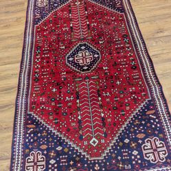 Handknotted Wool Rug 4x6