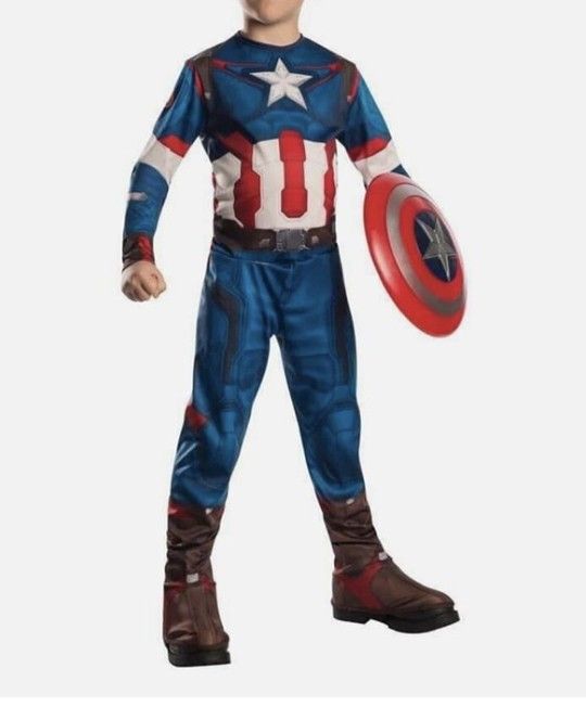 Captain America Avengers 2: Age of Ultron Costume Kids Boys Med Marvel-NO Shield