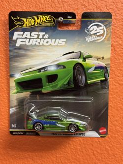 Hot Wheels - Premium Fast & Furious 25 Years - 1995 Mitsubishi Eclipse Green Chase