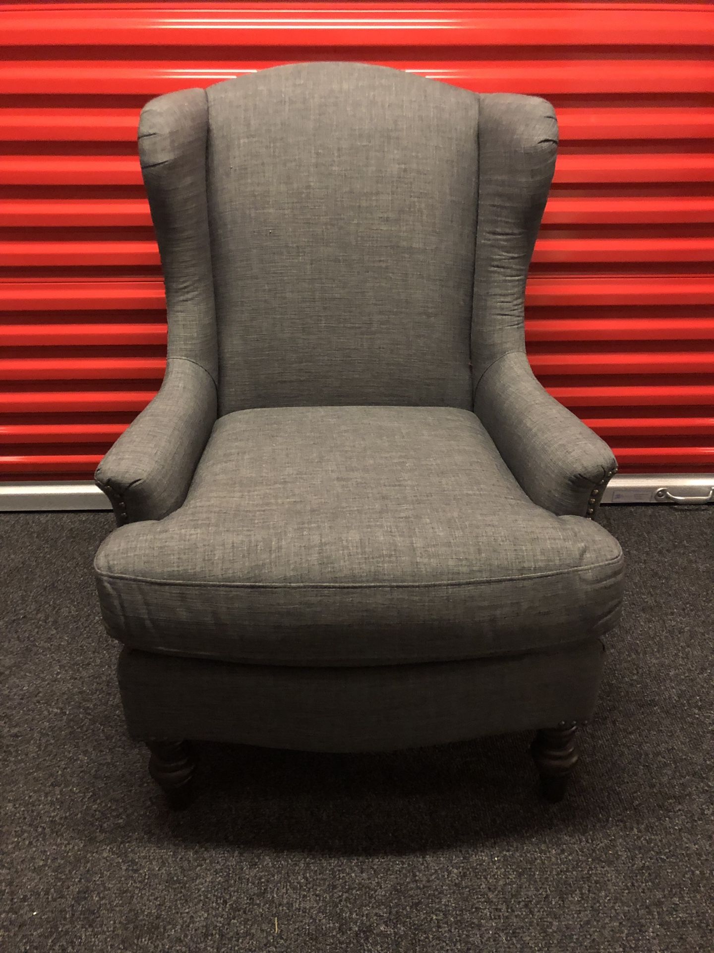 World Market Grey Chair, Excellent Conditon