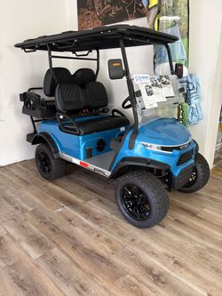 BRAND NEW! 72-Volt Lithium Street Legal LSV Lifted Golf Cart in Blue