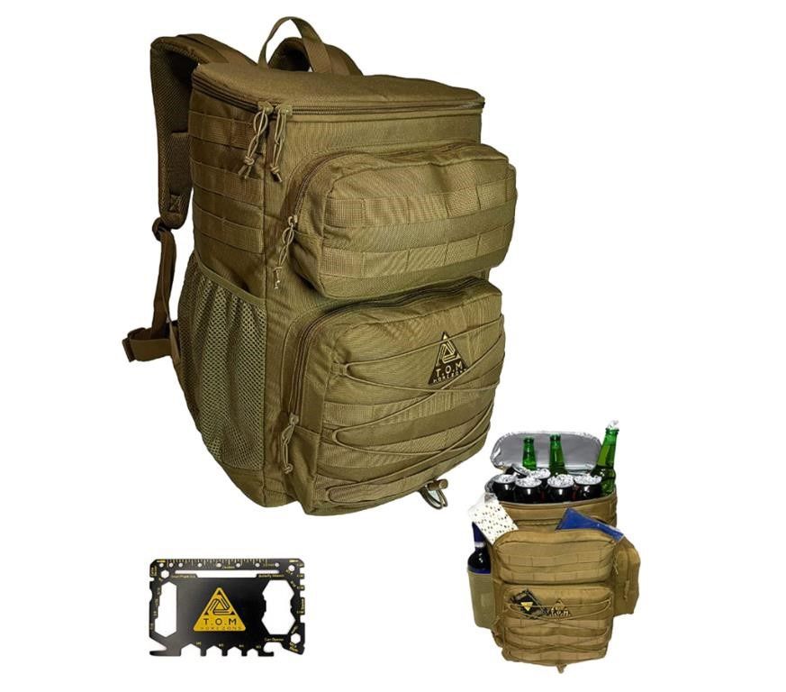 T.O.M Horizons Cooler Backpack, Tactical, Insulated - Brand New!