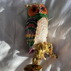 Colorful Owl Figurine