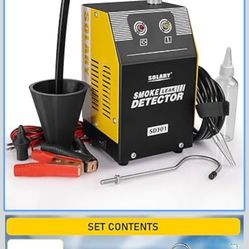 Solary Automotive Smoke Machine Leak Detector - 12V DC EVAP Vacuum Diagnostic Tester for Pipe System