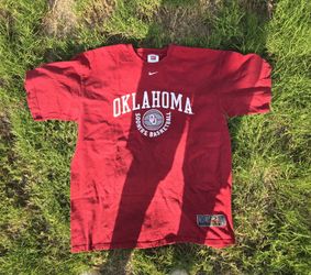 Vintage Nike Team Elite Oklahoma Sooners Basketball T Shirt Mens XL Red