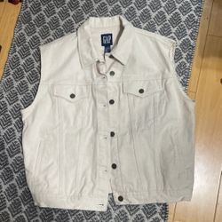 Mens Gap Denim Vest Size L