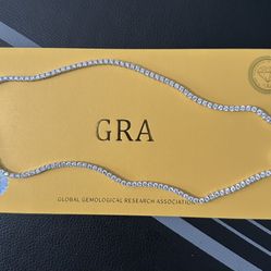 18in Sterling Silver Moissanite Chain 