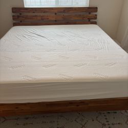 Solid Wood Midcentury King Mattress 
