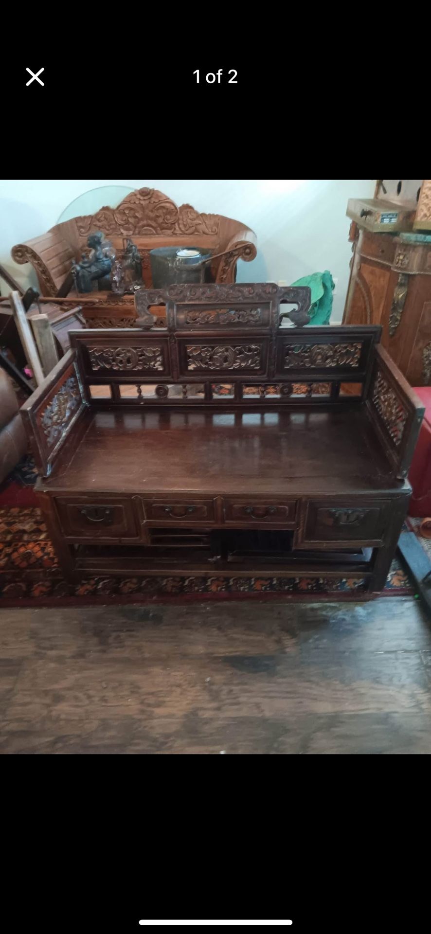 Antique Chinese Luohan Bed