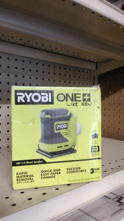 RYOBI ONE + 18V 1/4 SHEET SANDER (TOOL ONLY)