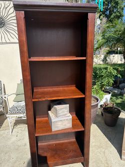 Bookshelves two dark brown
