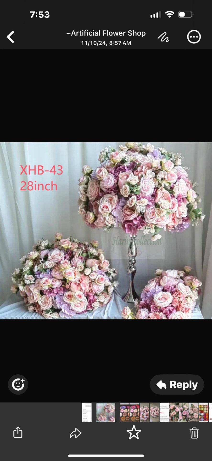 Wedding Flower Balls Bouquet-2 Qty 27”