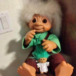 Troll Doll Very Large One $200 Came From Knott's Berry Farm 40 Years Ago Was The Display In Their Shop Window All The Small Little Troll Dolls You See