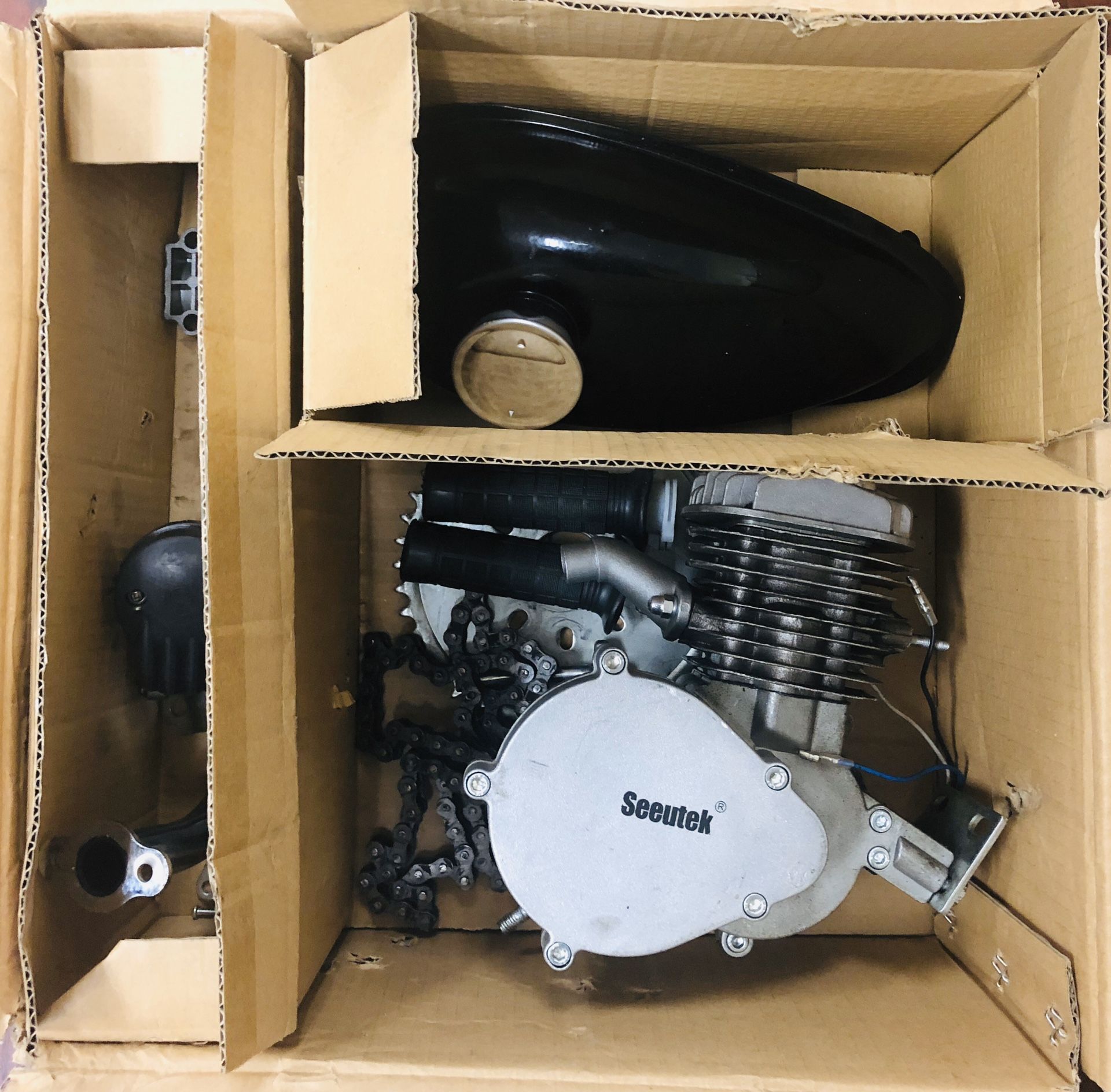 Seeutek 80cc Bike Motor Kit - Used 2 Stroke Motor - Tank, Carb & Muffler Included