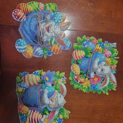 Colorful Easter Bunny Diamond Painting Set
