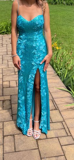 Women’s teal prom dress size 2