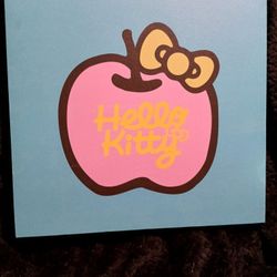 Hello Kitty (Pink)Apple Wall Canvas Art