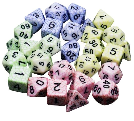 DND Polyhedral Dice Set - RPG MTG Table Games 4sets (D4 D6 D8 D10 D12 D20)