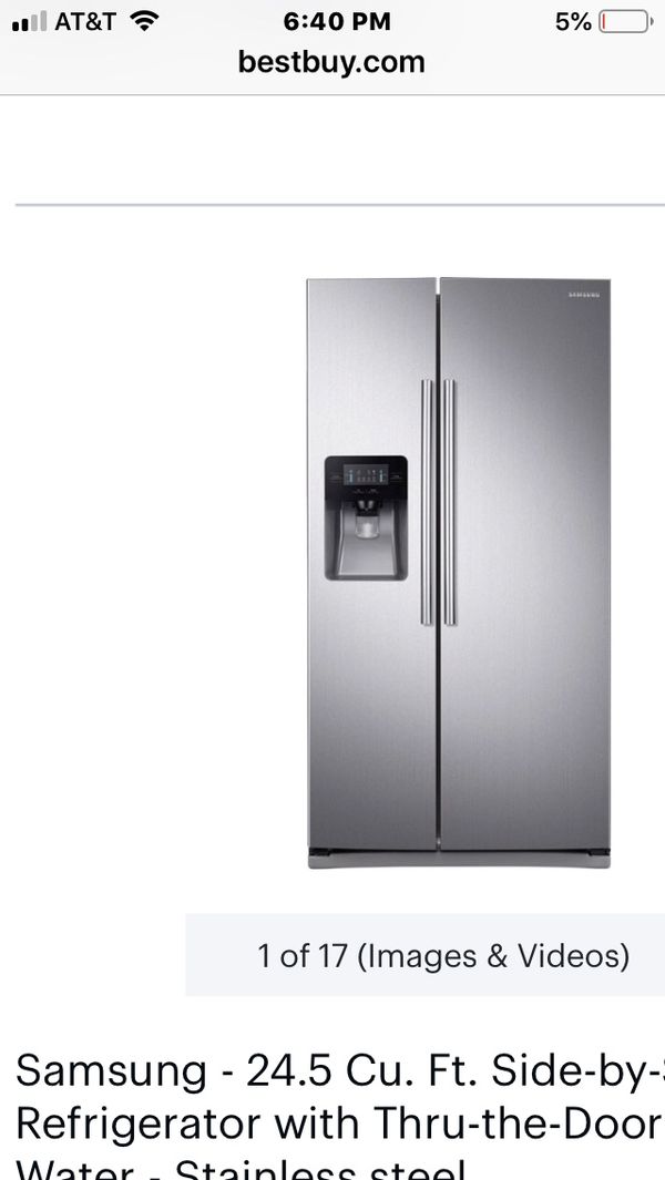 Samsung 24 cubic ft refrigerator/freezer model RS265TDRS This