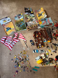LEGO Mixed Lot with Manuals and Minifigures
