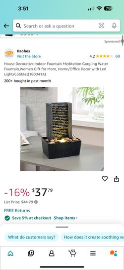 House Decorative Indoor Fountain Meditation Gurgling Water Fountain