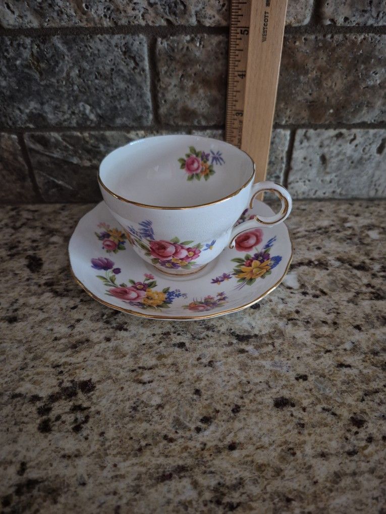Melba  Bone China Cup & Saucer Set, England