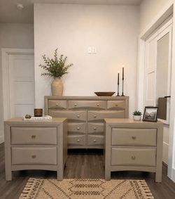 3-Piece Bedroom Dresser and Nightstand Set