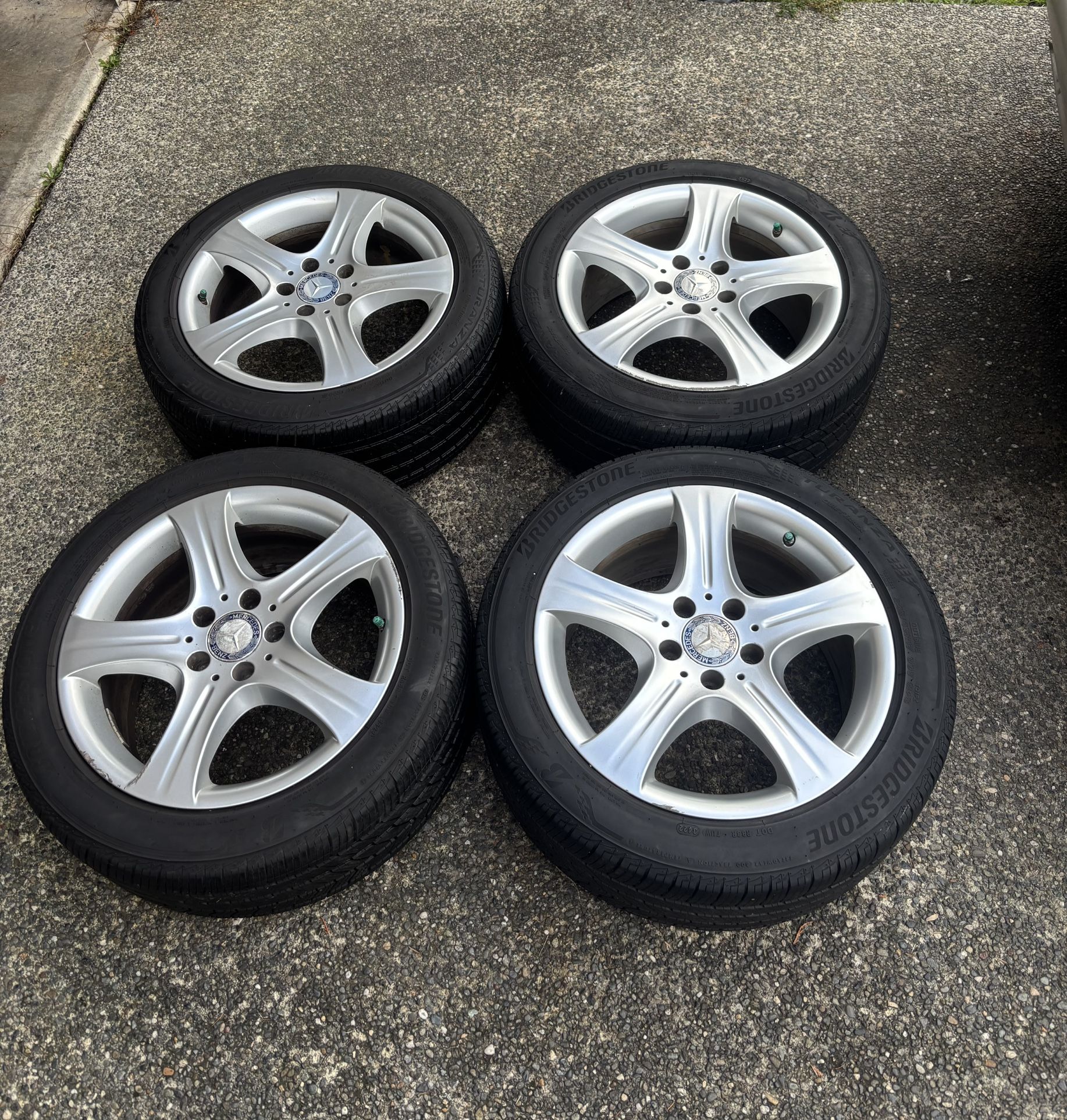 Mercedes 17” Wheels And Tires