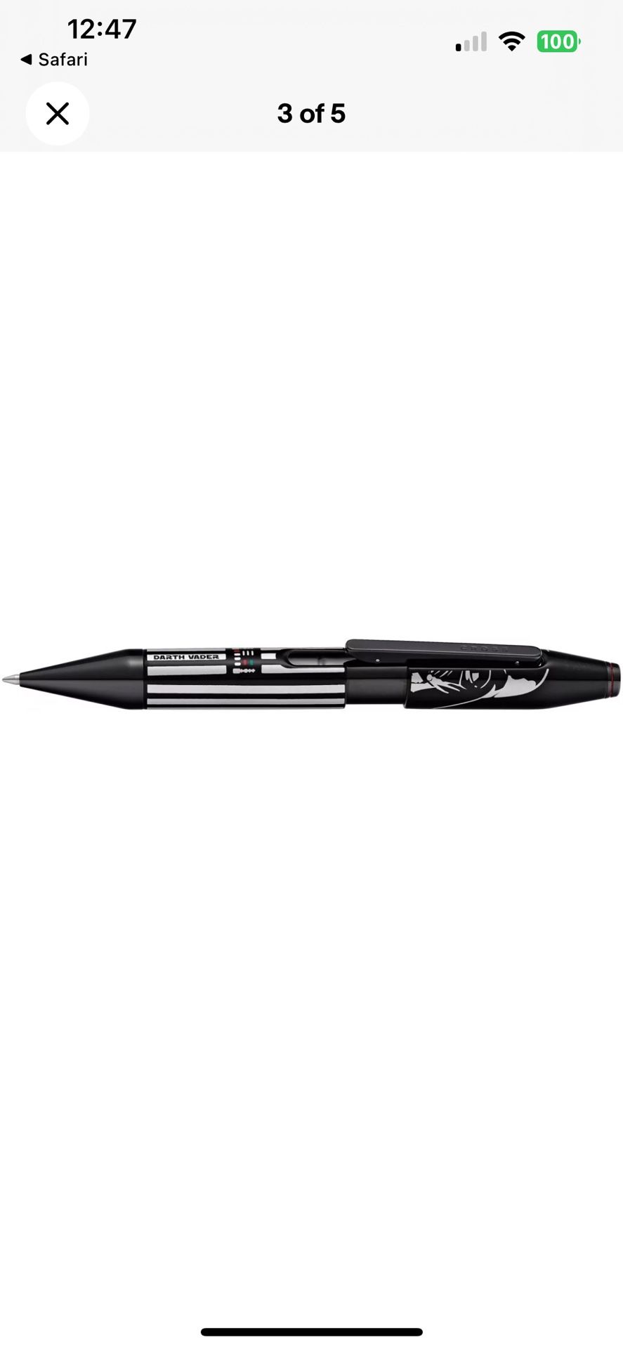 STARWARS CROSS X SERIES DARTH VADER ROLLERBALL PEN