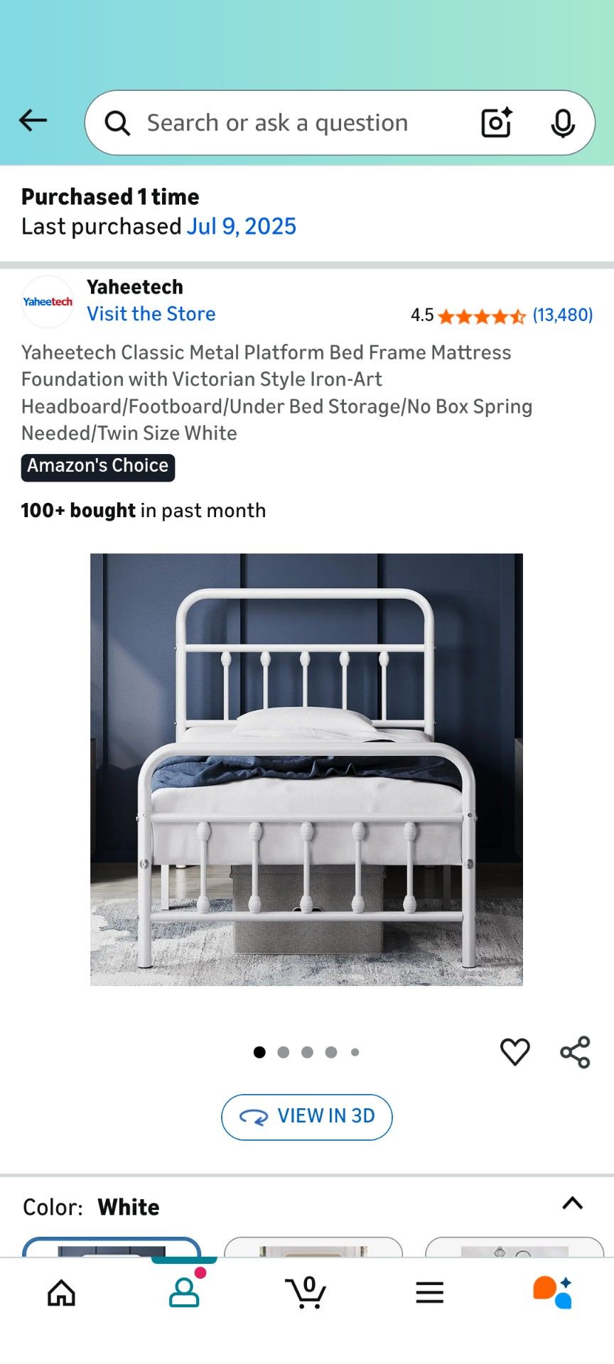 Twin sized Bed Frame