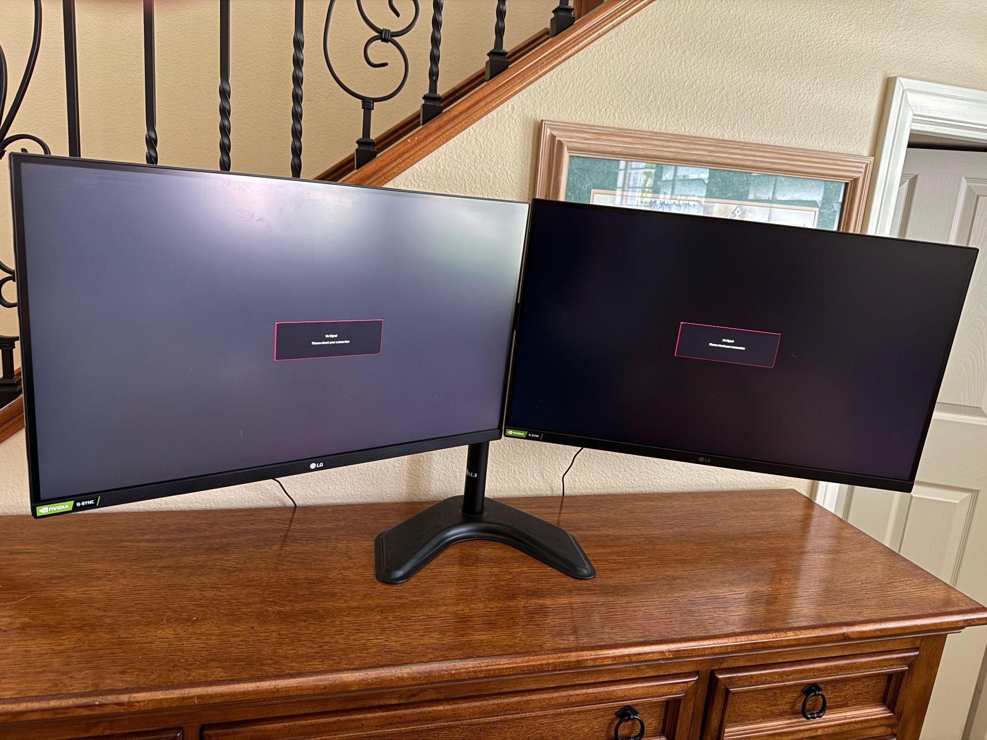 LG Double Gaming Monitors With Stand